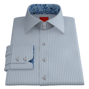 VY Blue White Gingham Twill
